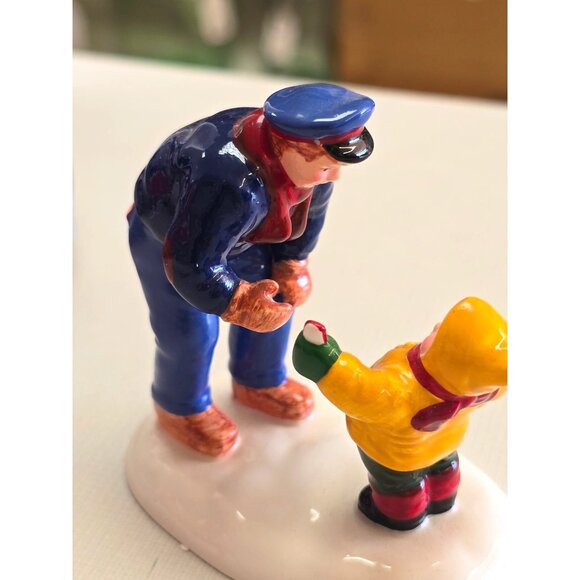 Department 56 Snow Village "A Ride On The Reindeer Lines" Handpainted Ceramic Ac - Picture 5 of 13